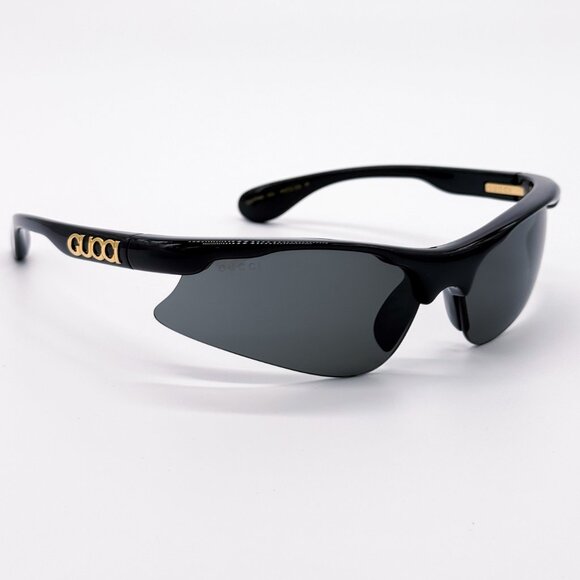 NEW GUCCI GG1774S 006 BLACK GREY MASK UNISEX SUNGLASSES GUCCI - Picture 1 of 12